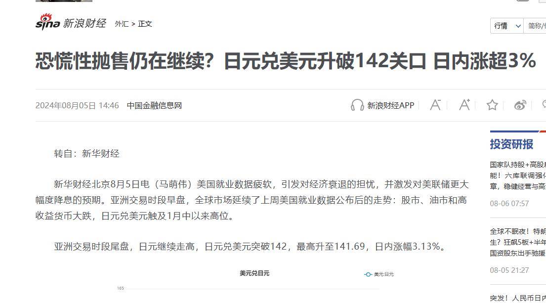 日元汇率突然大幅拉升！日本央行发声 暗示加息