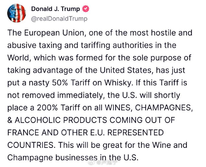 特朗普威胁将对俄罗斯征收100%关税