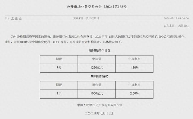 央行25日将开展6000亿MLF操作 连续7个月加量续做