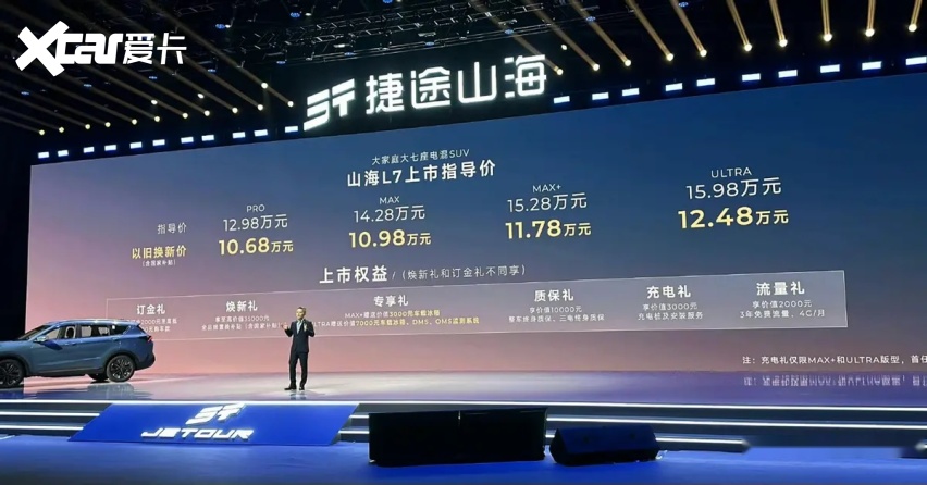 捷途X70L上市 超级置换抢购价9.99-12.39万